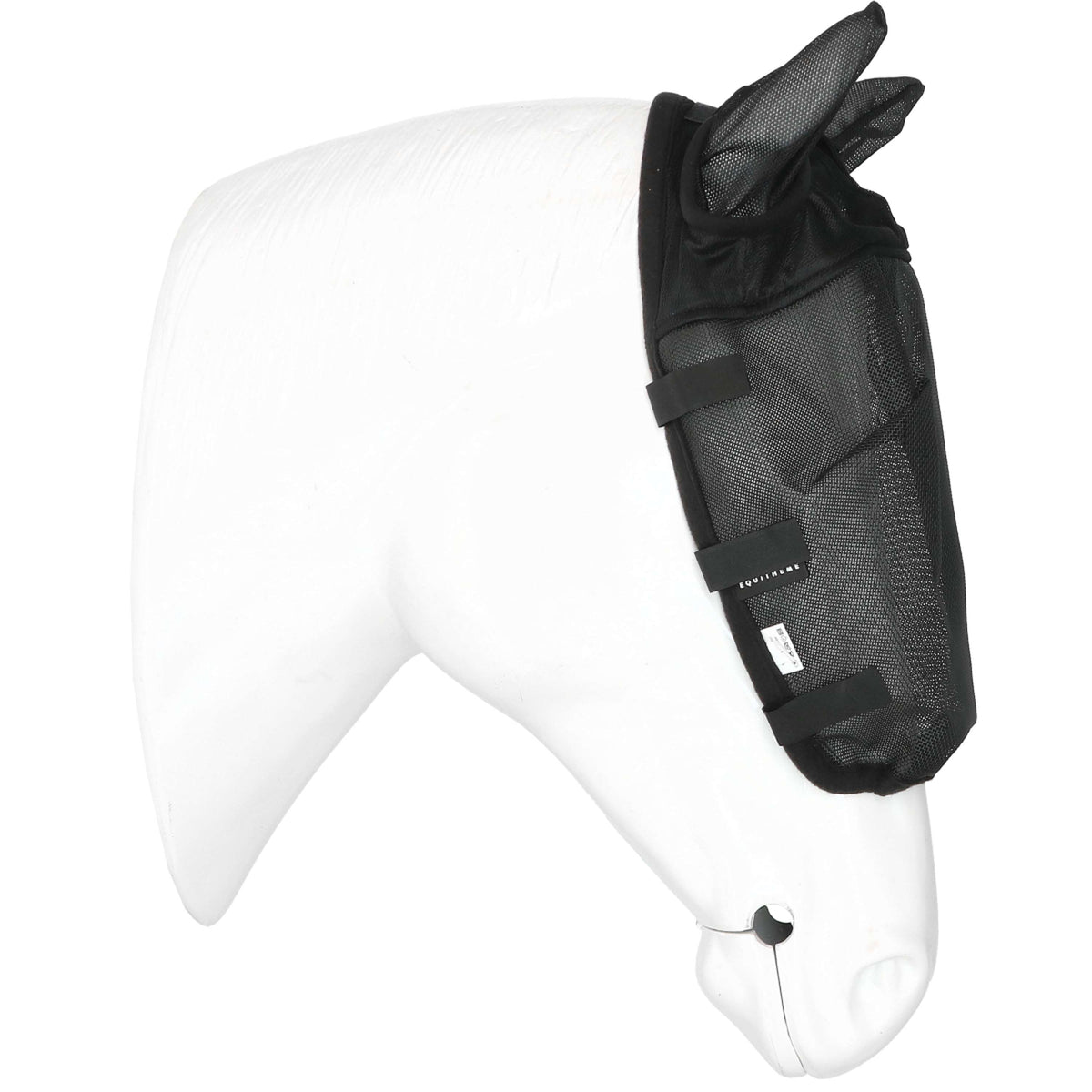 EQUITHÈME Licol Anti-Mouches avec Protection UV Noir