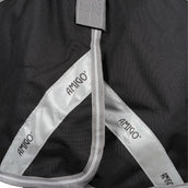 Amigo Turnout Rug Integrated 1200D 250g Black/Titanium Grey/Silver