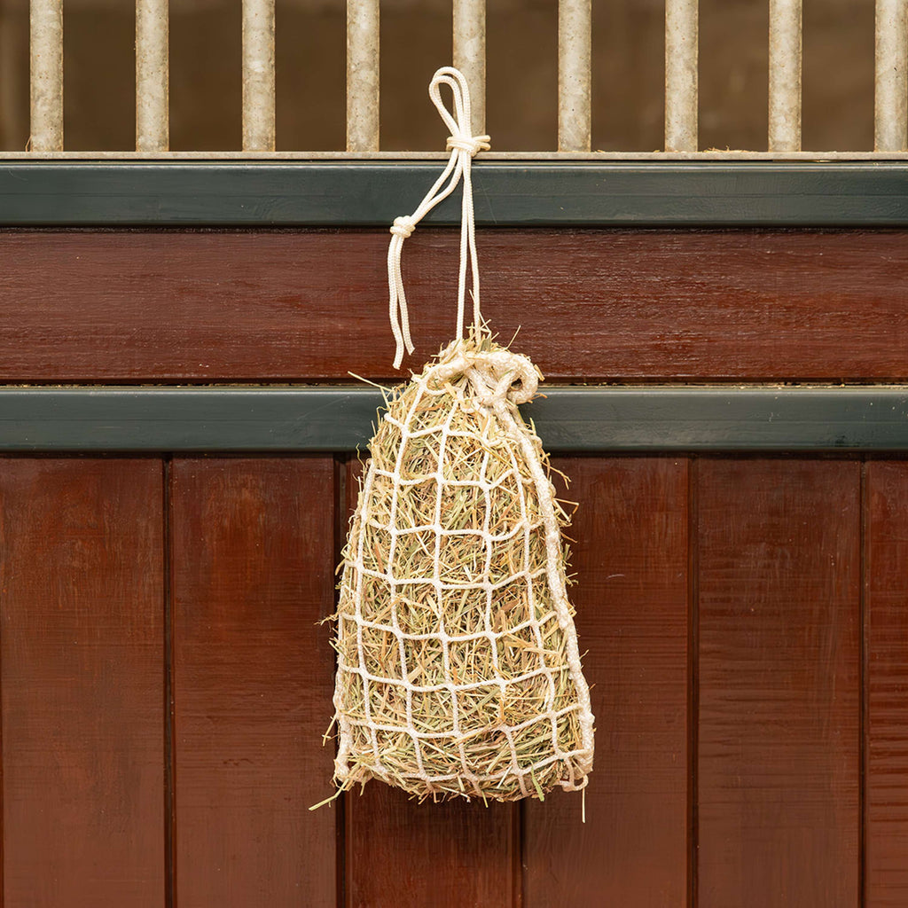 Agradi Horse Filet à Foin Slow Feeder Mini Maille 3x3cm Blanc