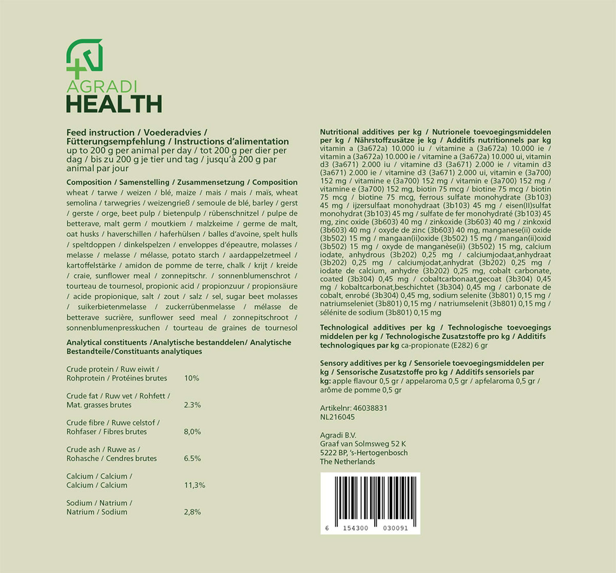 Agradi Health Croquette de Récompense Pomme