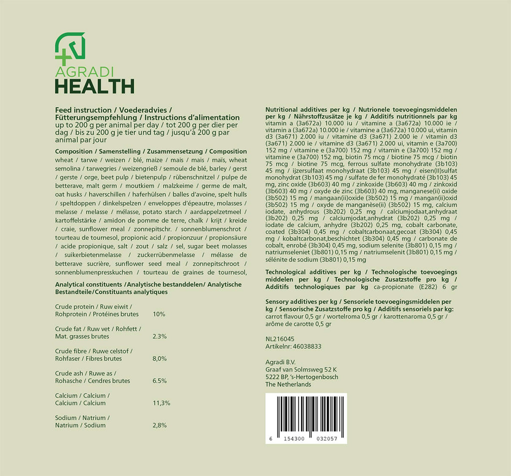 Agradi Health Croquette de Récompense Carotte
