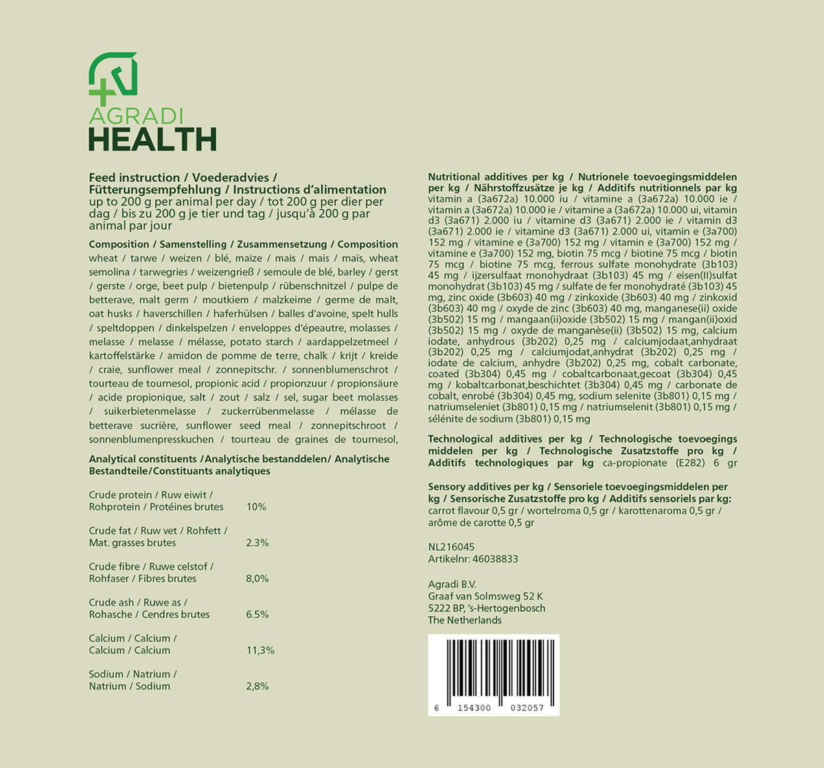 Agradi Health Croquette de Récompense Carotte