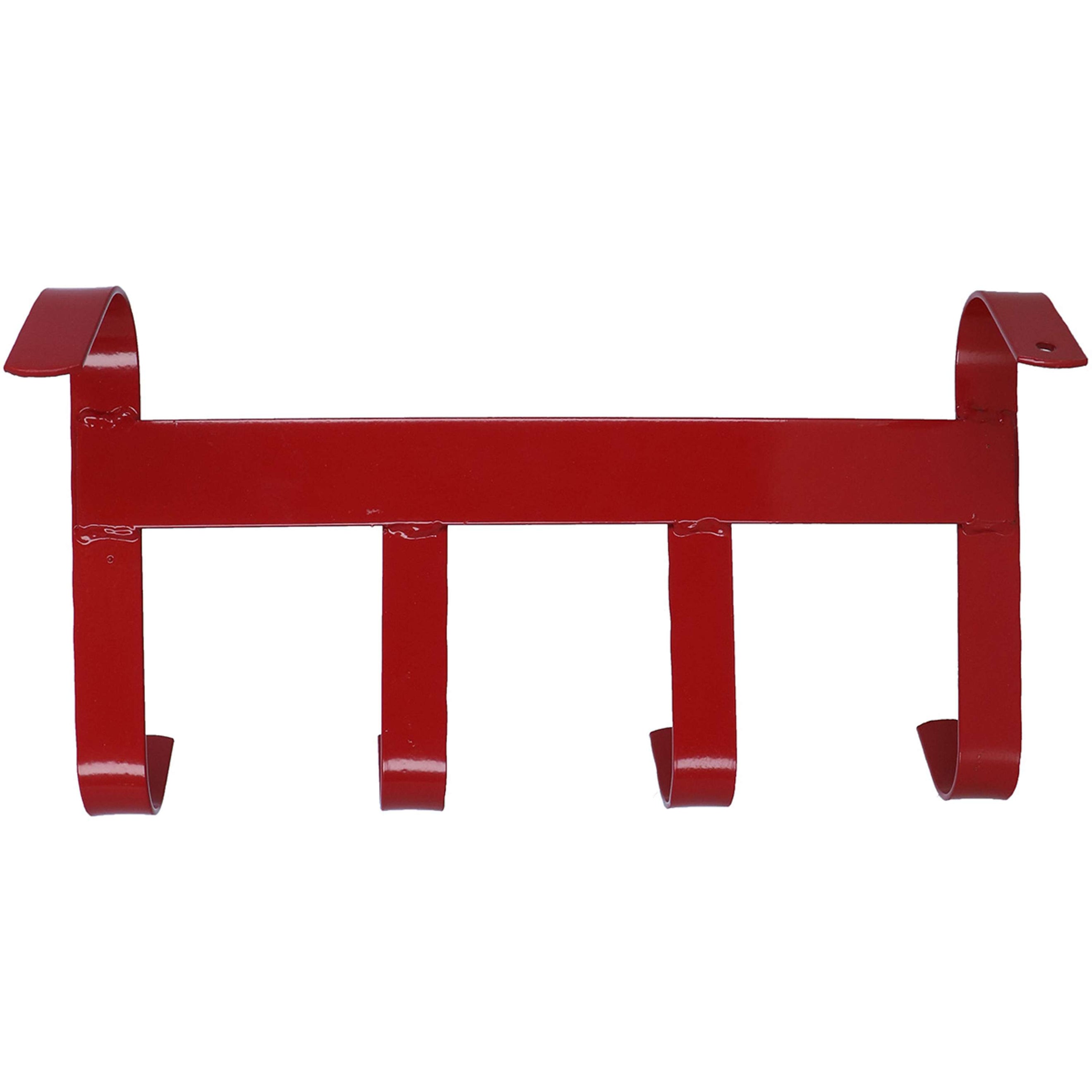 Agradi Horse Porte-Bride avec 4 Crochets Rouge Agradi Horse Porte-Bride avec 4 Crochets Rouge