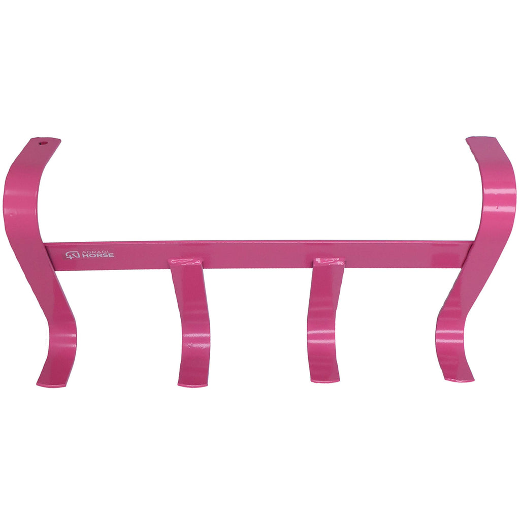 Agradi Horse Porte-Bride avec 4 Crochets Rose