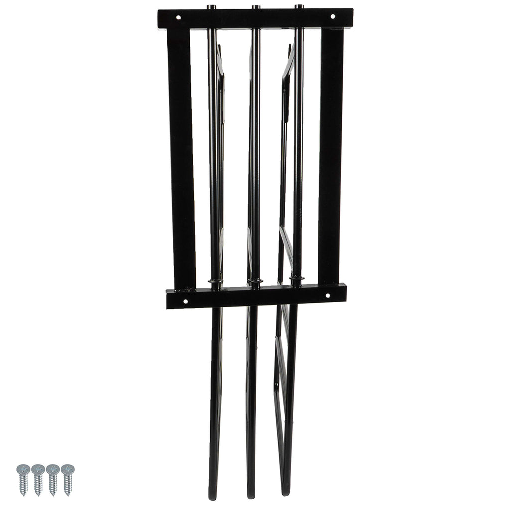 Agradi Horse Râtelier pour Couverture pour 3 Couvertures Metal XH Noir