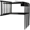 Agradi Horse Râtelier pour Couverture pour 6 Couvertures Metal S Noir