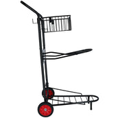 Agradi Horse Chariot Porte-Selle avec Panier Noir