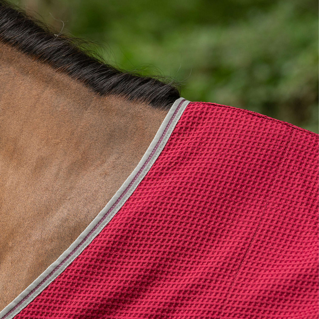 Velder Horsewear Premium Waffle Cooler Rug Mûre Rouge