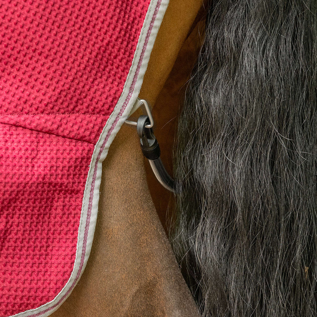 Velder Horsewear Premium Waffle Cooler Rug Mûre Rouge