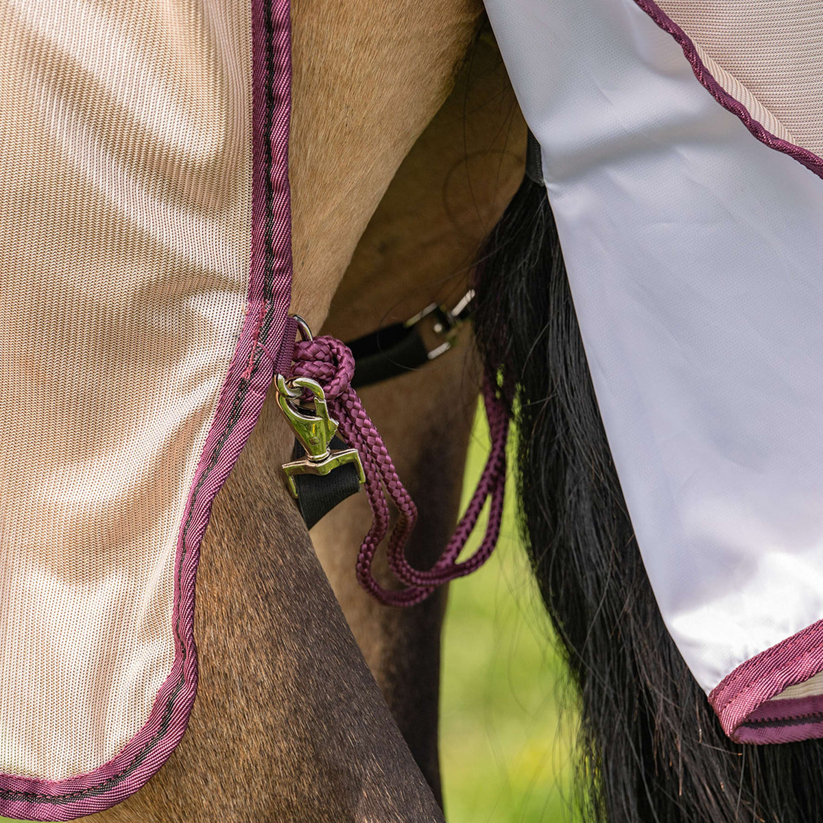 Velder Horsewear Couverture Anti-Mouches Mesh avec Couvre-cou Earth Grey