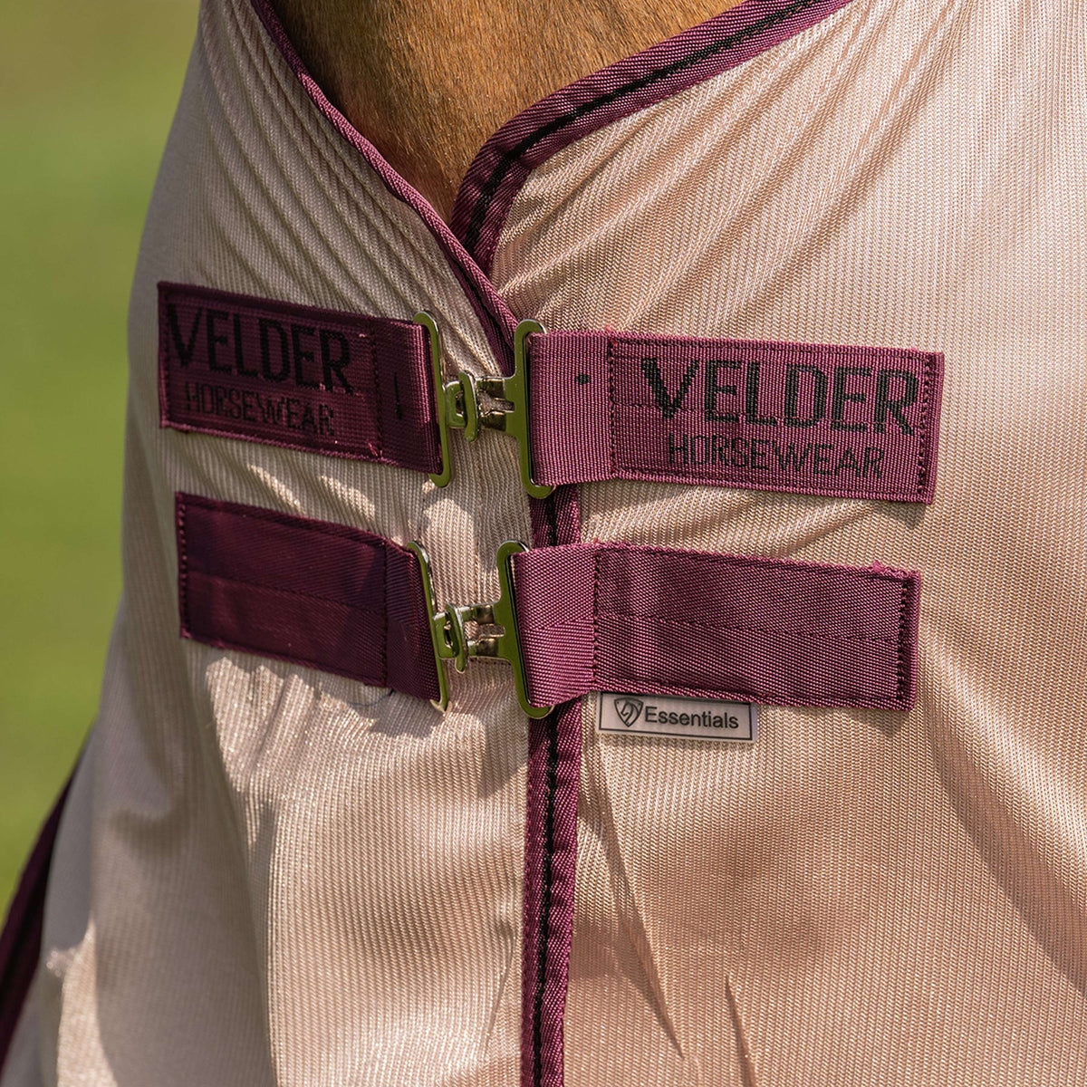 Velder Horsewear Couverture Anti-Mouches Mesh avec Couvre-cou Earth Grey