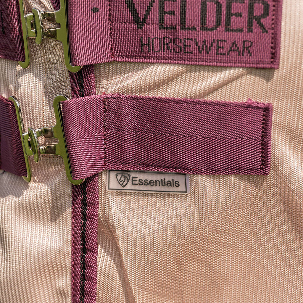 Velder Horsewear Essentials Couverture Anti-Mouches Mesh avec Couvre-cou Earth Grey