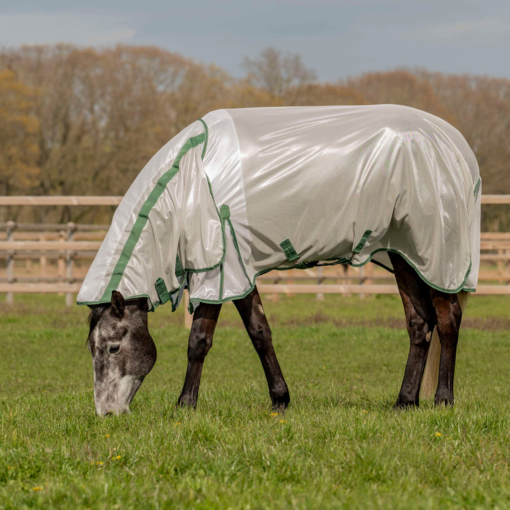 Velder Horsewear Essentials Couverture Anti-Mouches Mesh avec Couvre-cou Argent