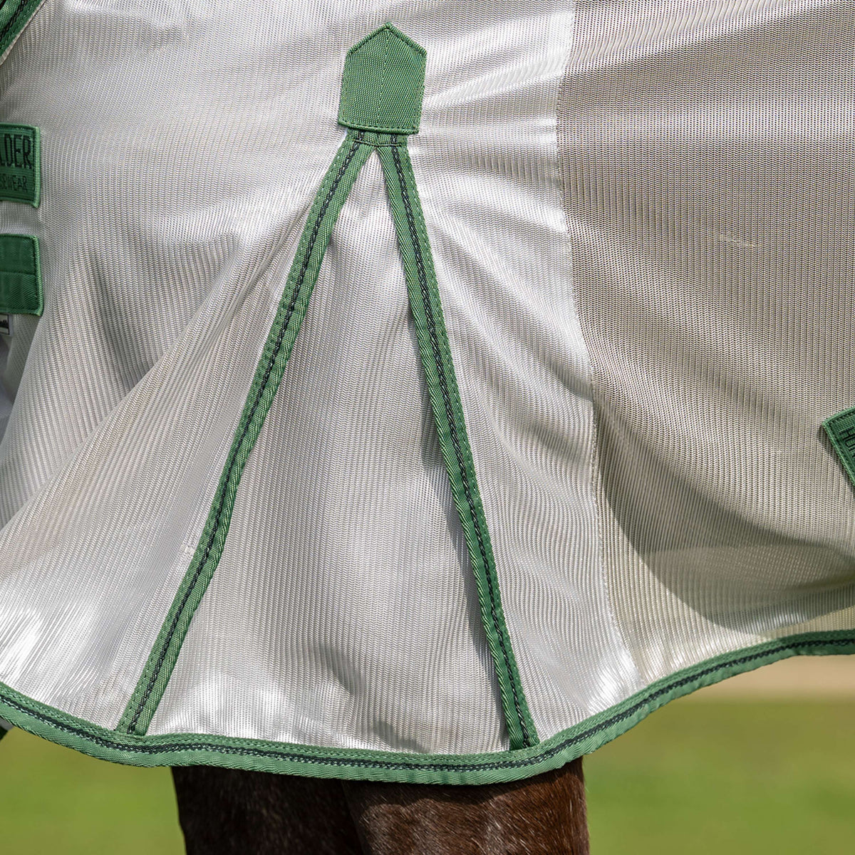 Velder Horsewear Couverture Anti-Mouches Mesh avec Couvre-cou Argent