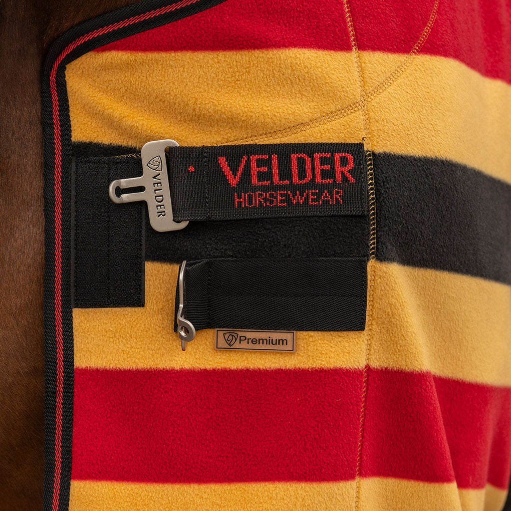 Velder Horsewear Premium Deluxe Fleece Cooler Rug Noir/Jaune