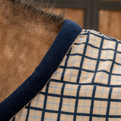 Velder Horsewear Fleece Cooler with Collar Navy Check
