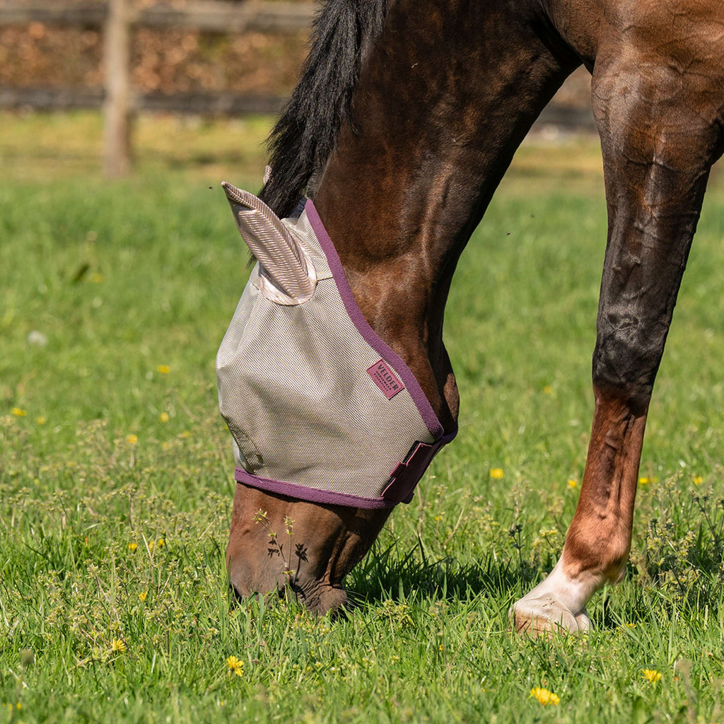 Velder Horsewear Essentials Masque Anti-Mouches avec Oreilles Sand Stone