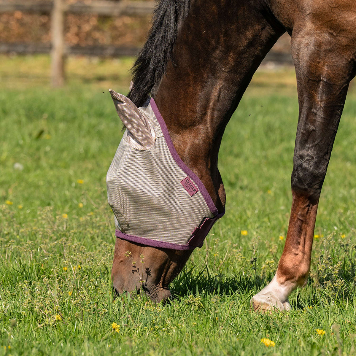Velder Horsewear Masque Anti-Mouches avec Oreilles Sand Stone