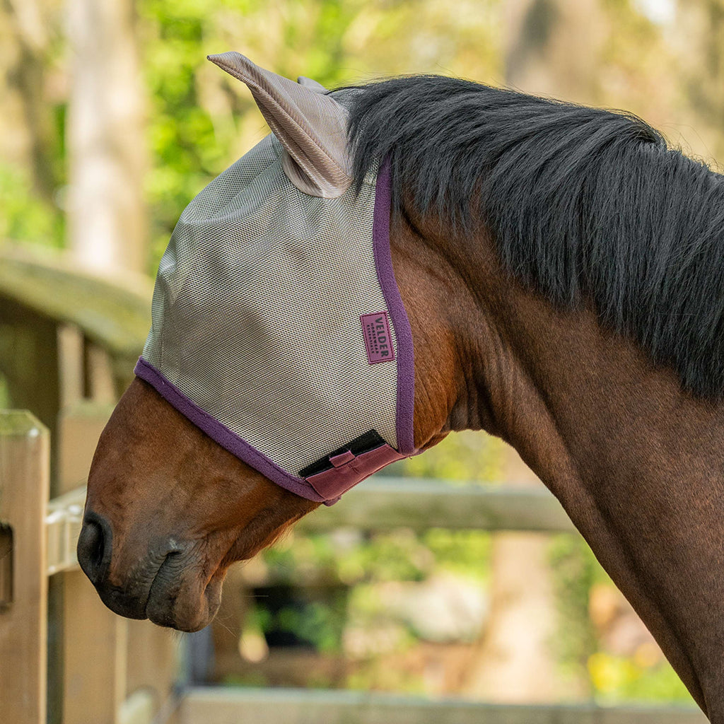 Velder Horsewear Essentials Masque Anti-Mouches avec Oreilles Sand Stone