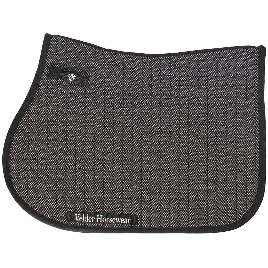 Velder Horsewear Premium Tapis de Selle Bamboo de Saut Noir