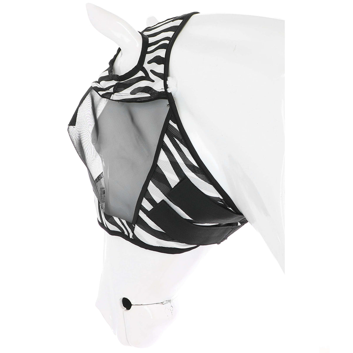 Velder Horsewear Essentials Masque Anti-Mouches Zebra sans Oreilles Noir/Blanc