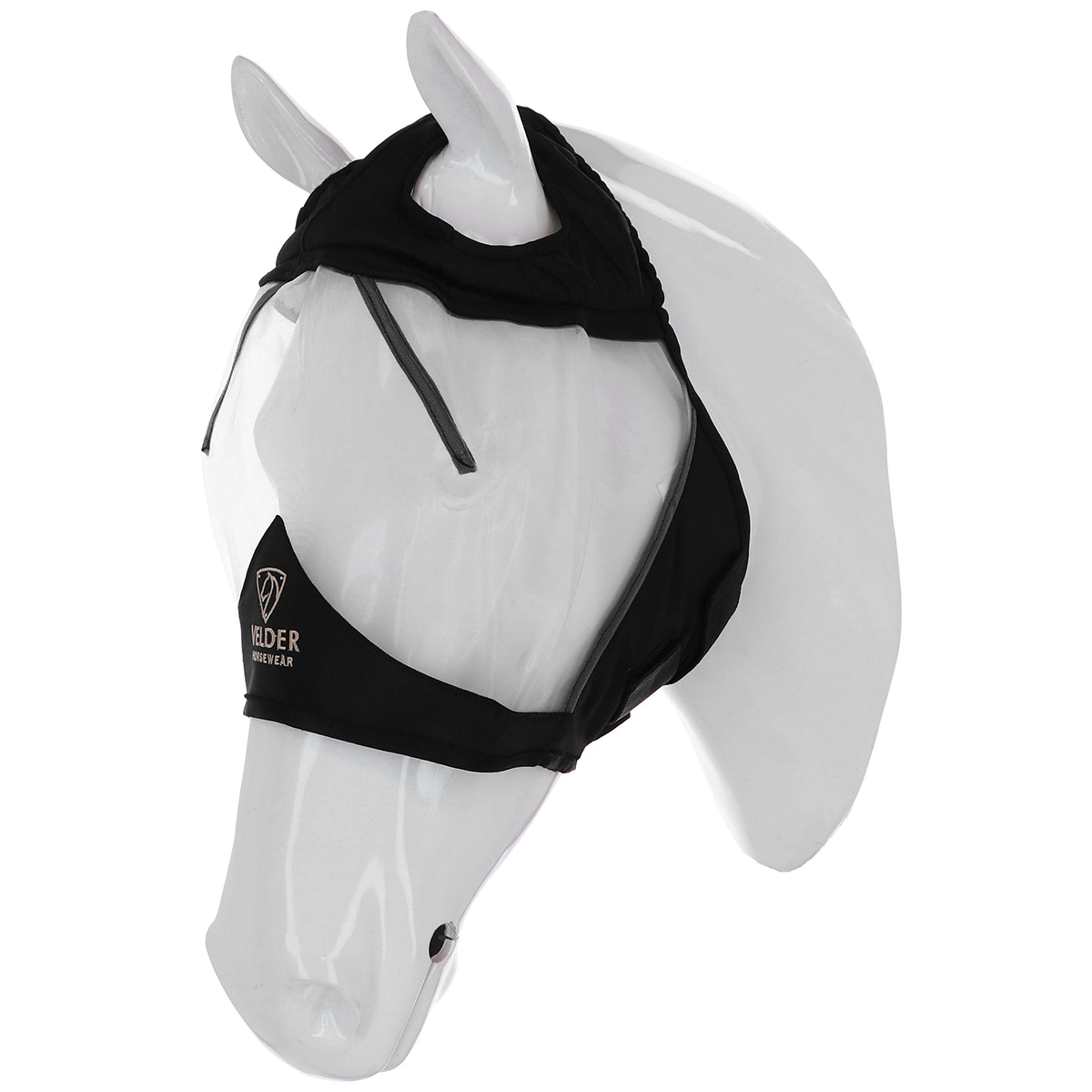 Velder Horsewear Premium Masque Anti-Mouches sans Oreilles Noir Velder Horsewear Premium Masque Anti-Mouches sans Oreilles Noir