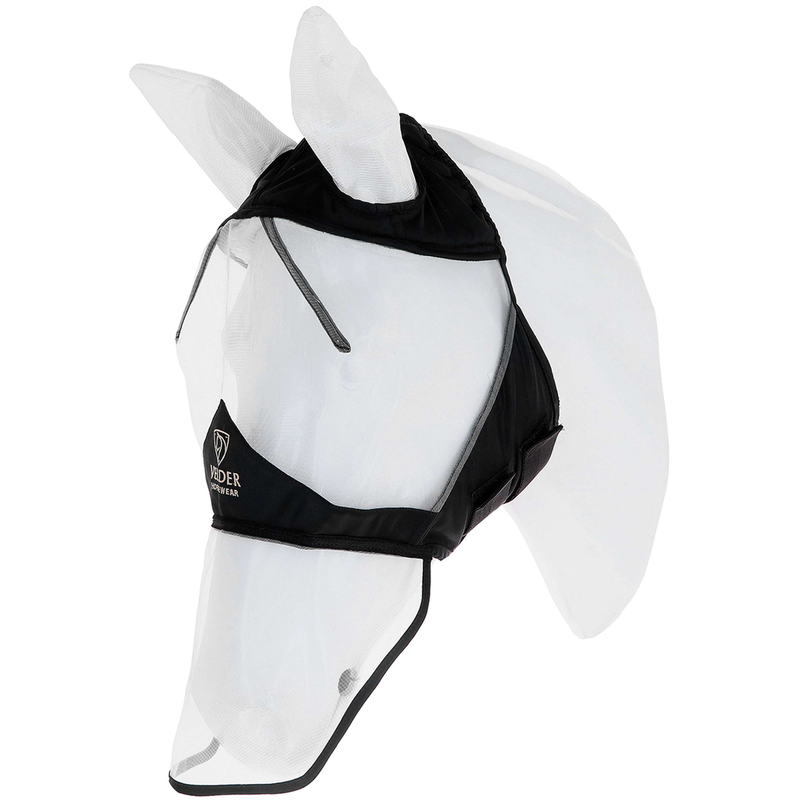 Velder Horsewear Premium Masque Anti-Mouches avec Oreilles et Nez Noir Velder Horsewear Premium Masque Anti-Mouches avec Oreilles et Nez Noir