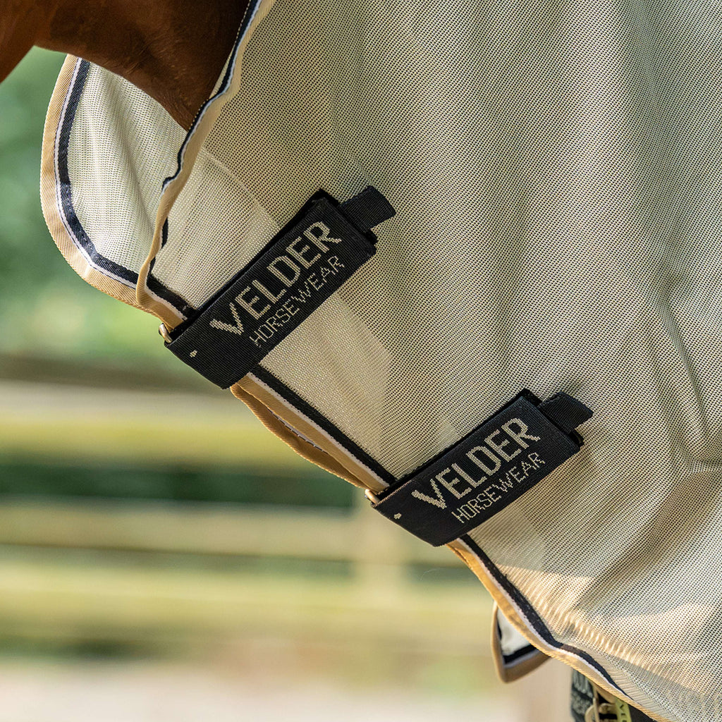 Velder Horsewear Premium Pony Couverture Anti-Mouches Waterproof-Top Navy/Pearl Silver