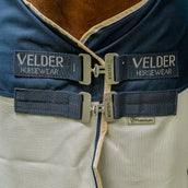 Velder Horsewear Premium Couverture Anti-Mouches Waterproof-Top Navy/Pearl Silver