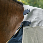 Velder Horsewear Premium Couverture Anti-Mouches Waterproof-Top Navy/Pearl Silver