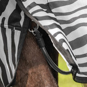 Velder Horsewear Couverture Anti-Mouches avec Couvre-cou Zebra Noir/Blanc