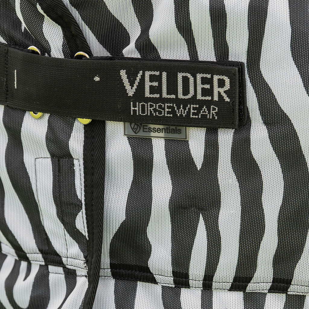 Velder Horsewear Essentials Couverture Anti-Mouches avec Couvre-cou Zebra Noir/Blanc