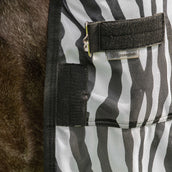 Velder Horsewear Couverture Anti-Mouches avec Couvre-cou Zebra Noir/Blanc