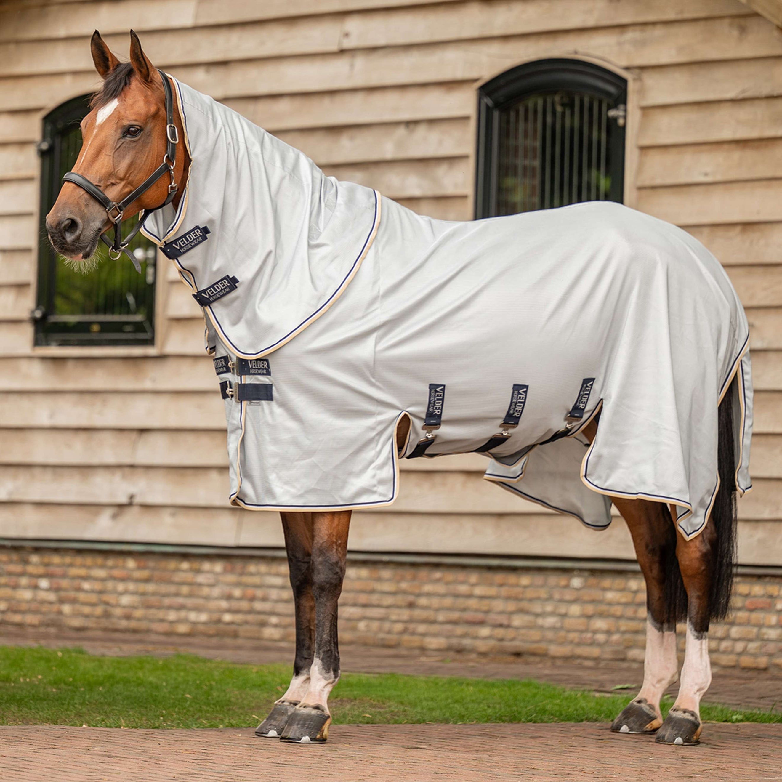 Velder Horsewear Premium Couverture Anti-Mouches Pearl Grey