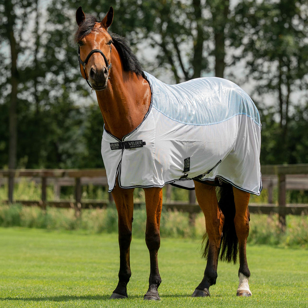 Velder Horsewear Essentials Couverture Anti-Mouches Blush Blue