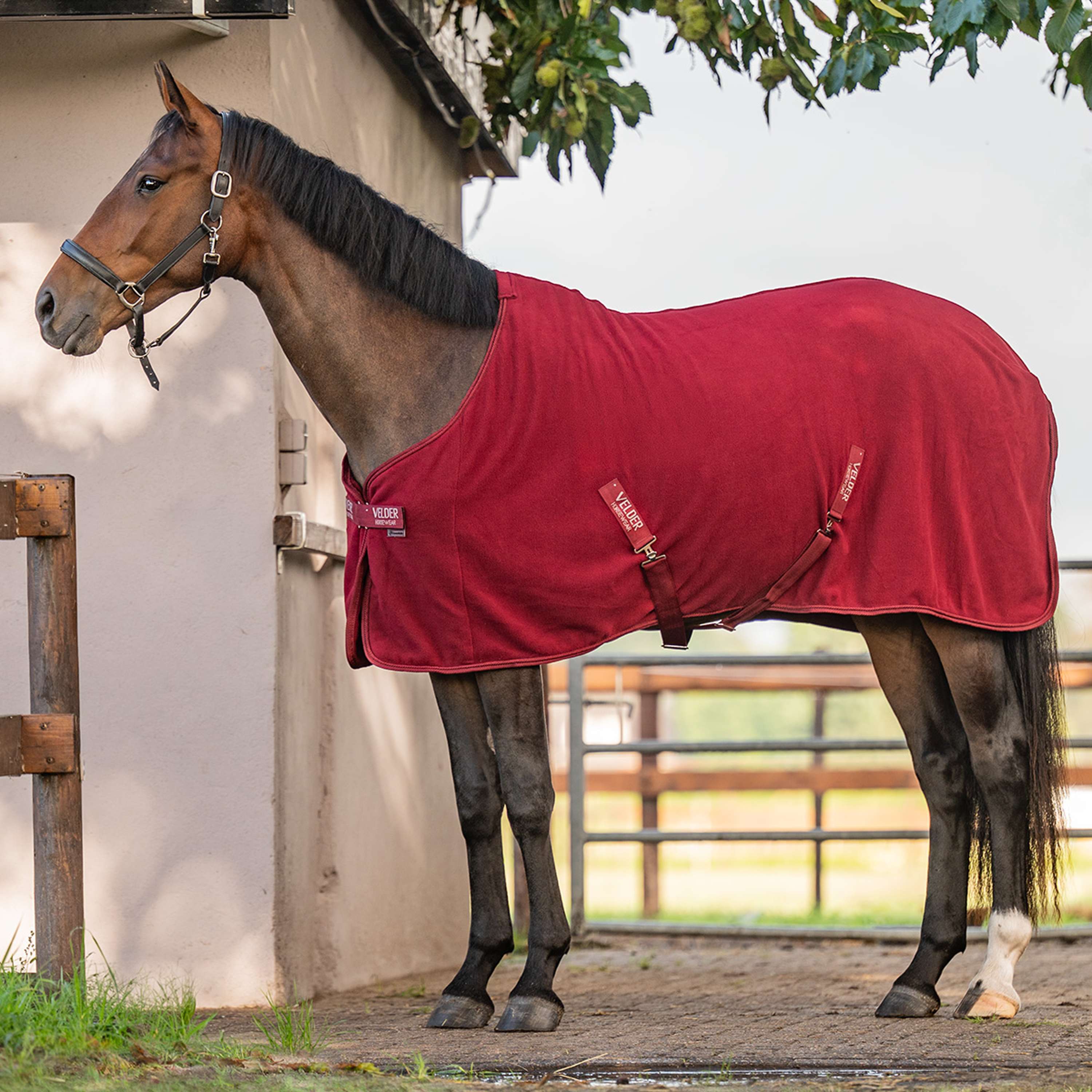 Velder Horsewear Essentials Couverture Polaire Comfy Bordeaux