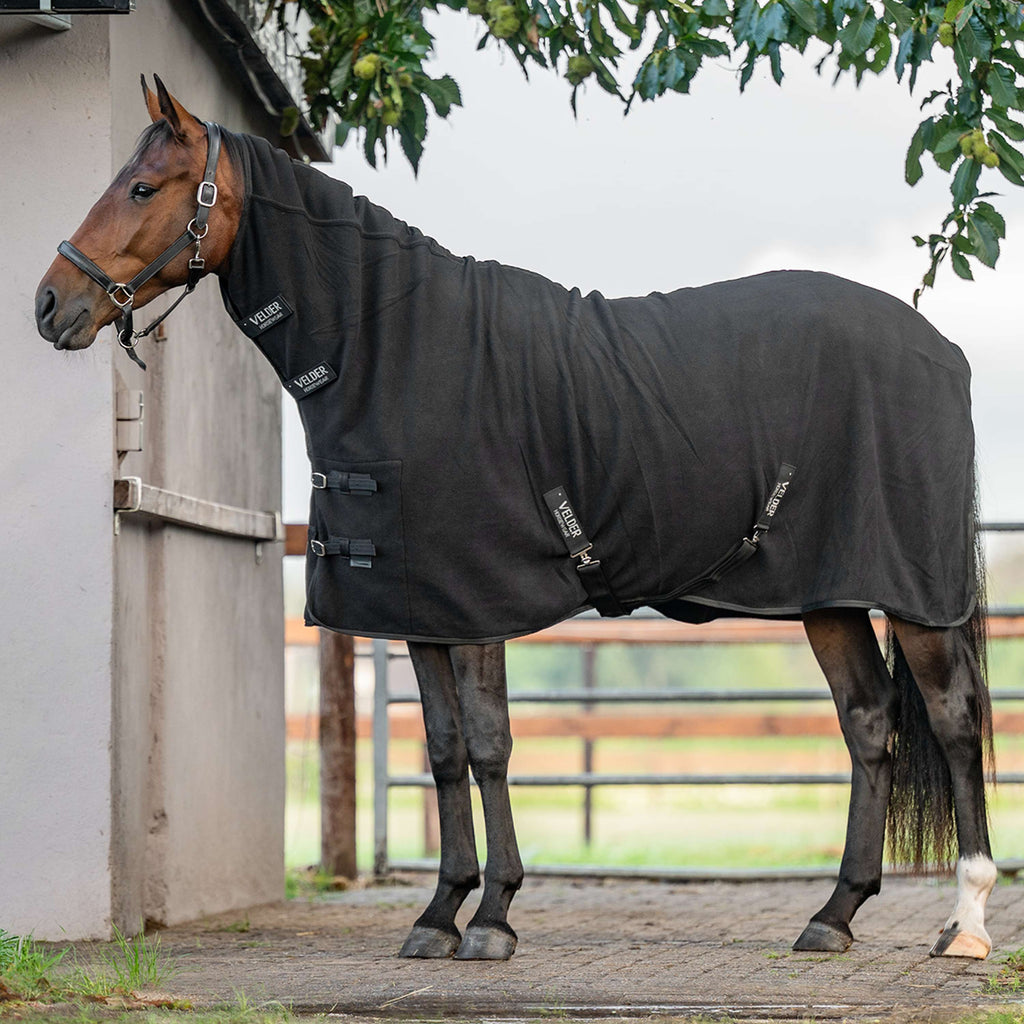 Velder Horsewear Essentials Couverture Polaire Comfy avec Couvre-cou Noir
