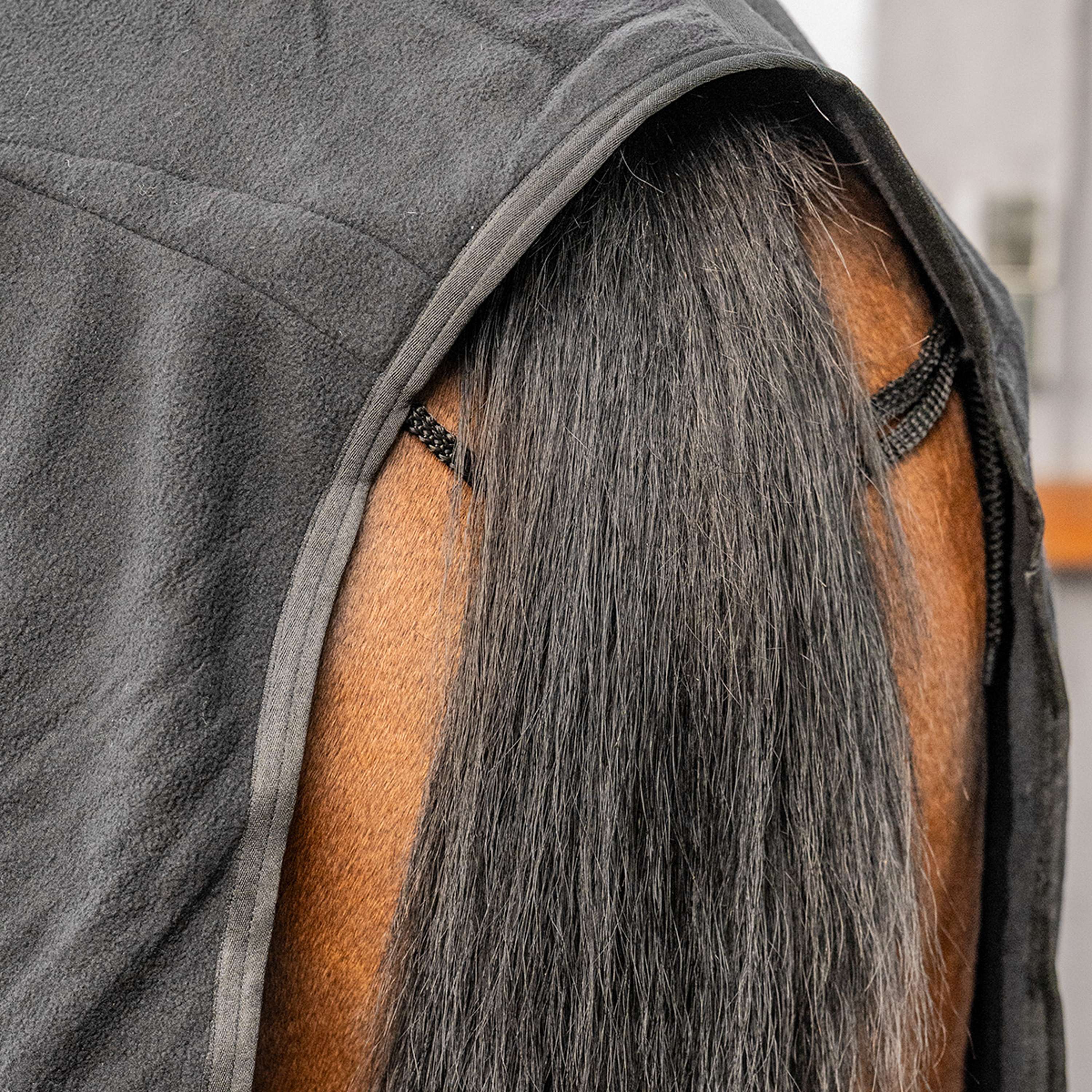 Velder Horsewear Essentials Couverture Polaire Comfy avec Couvre-cou Noir