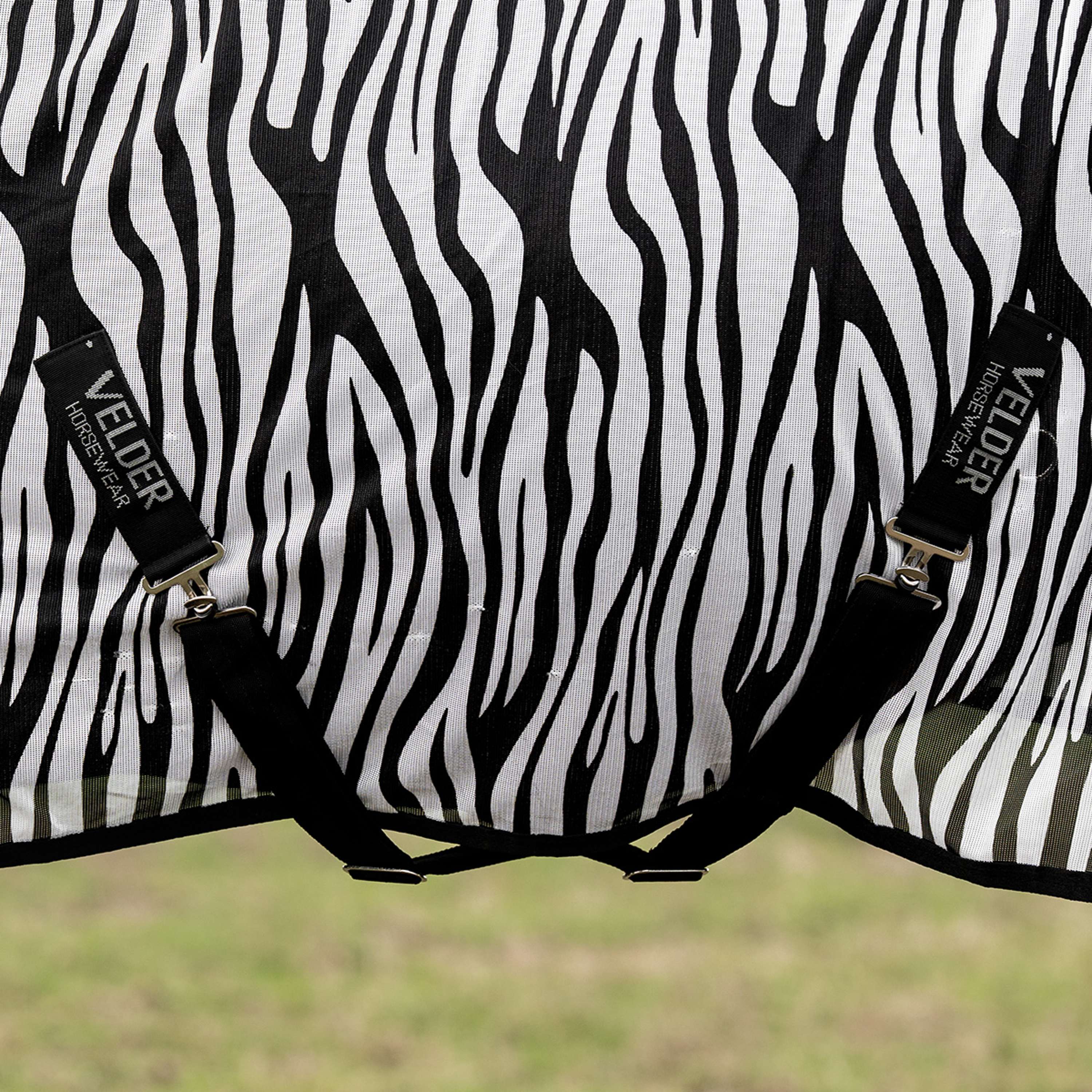 Velder Horsewear Essentials Couverture Anti-Mouches Zebra Noir/Blanc