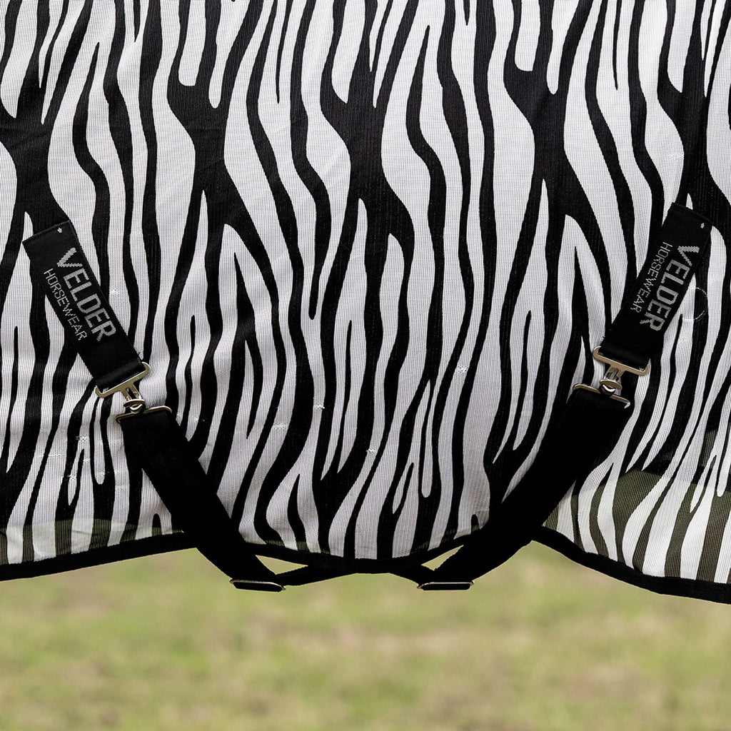 Velder Horsewear Essentials Couverture Anti-Mouches Zebra Noir/Blanc