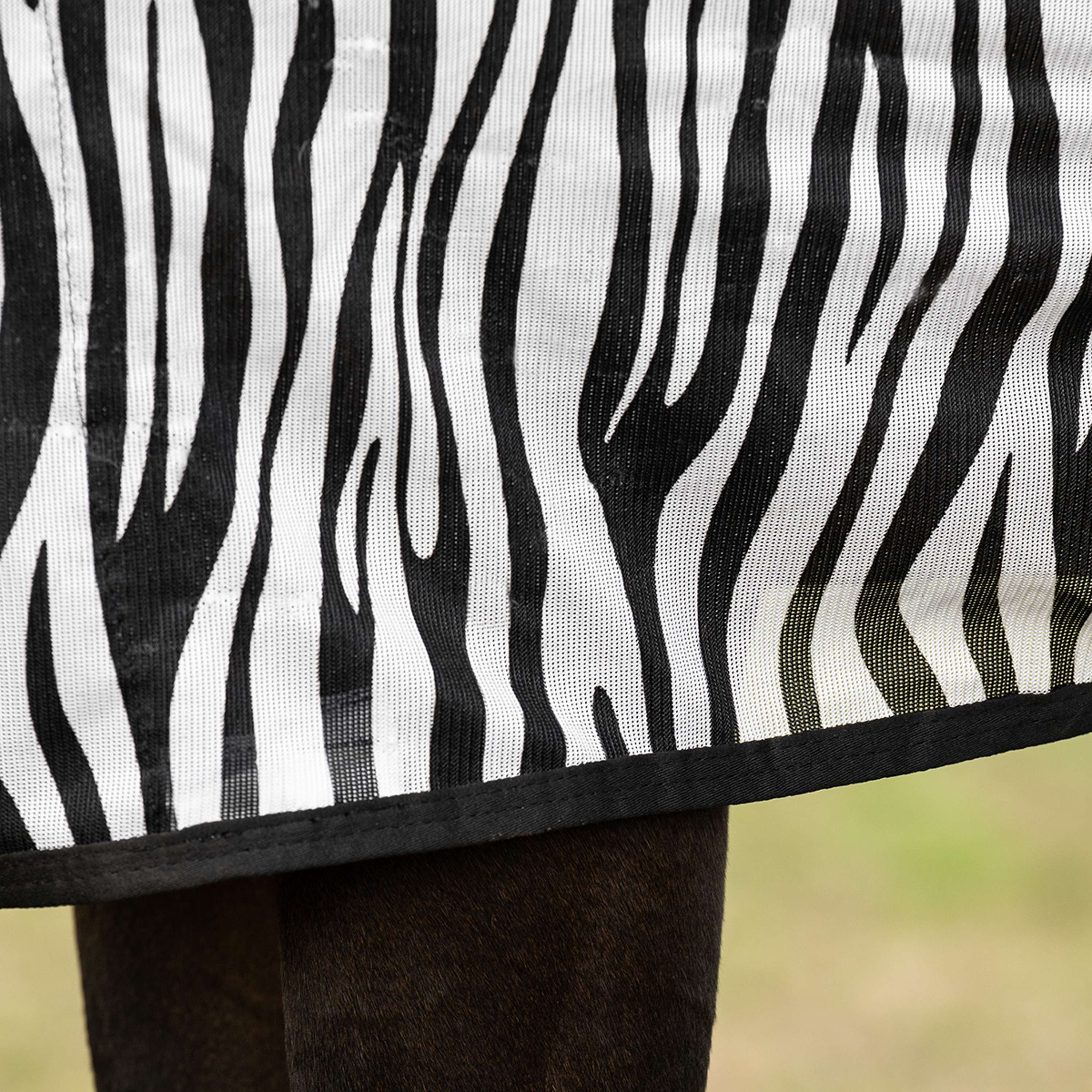 Velder Horsewear Essentials Couverture Anti-Mouches Zebra Noir/Blanc