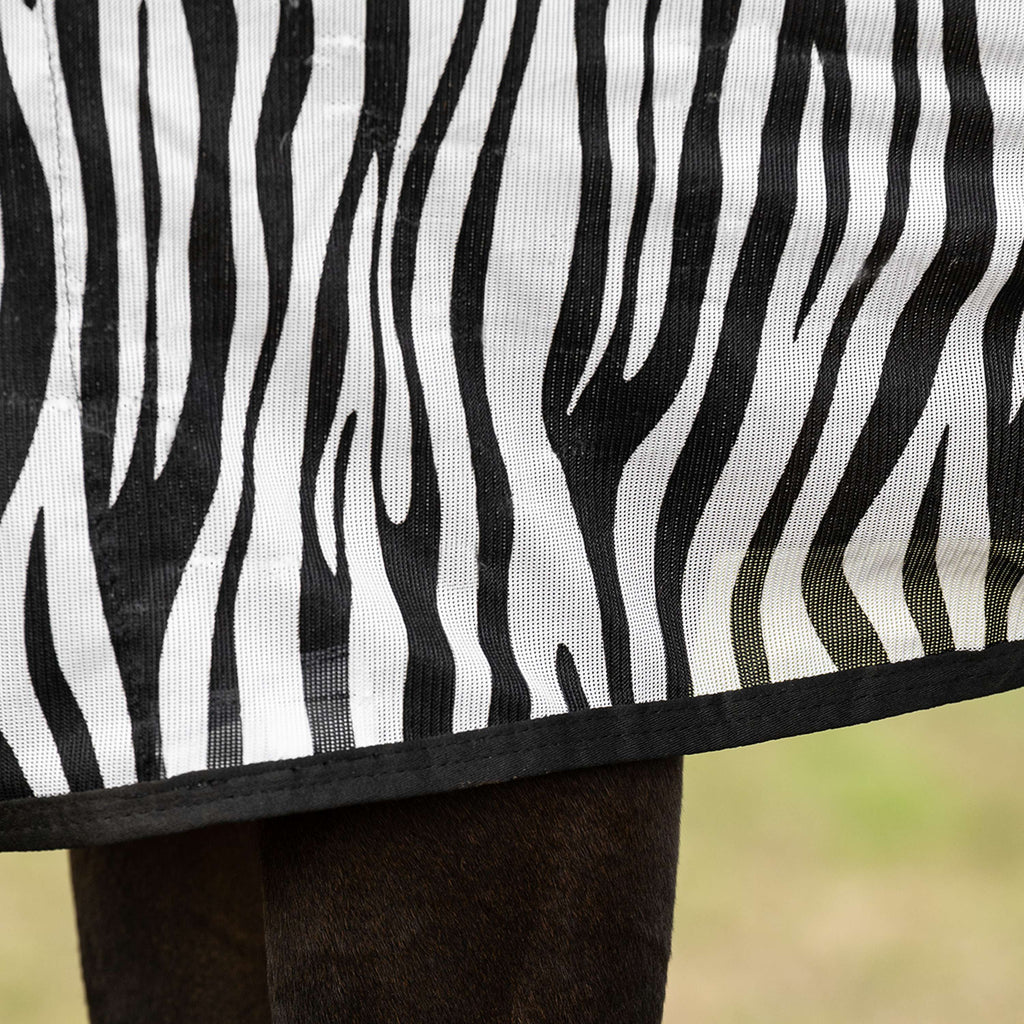 Velder Horsewear Essentials Couverture Anti-Mouches Zebra Noir/Blanc