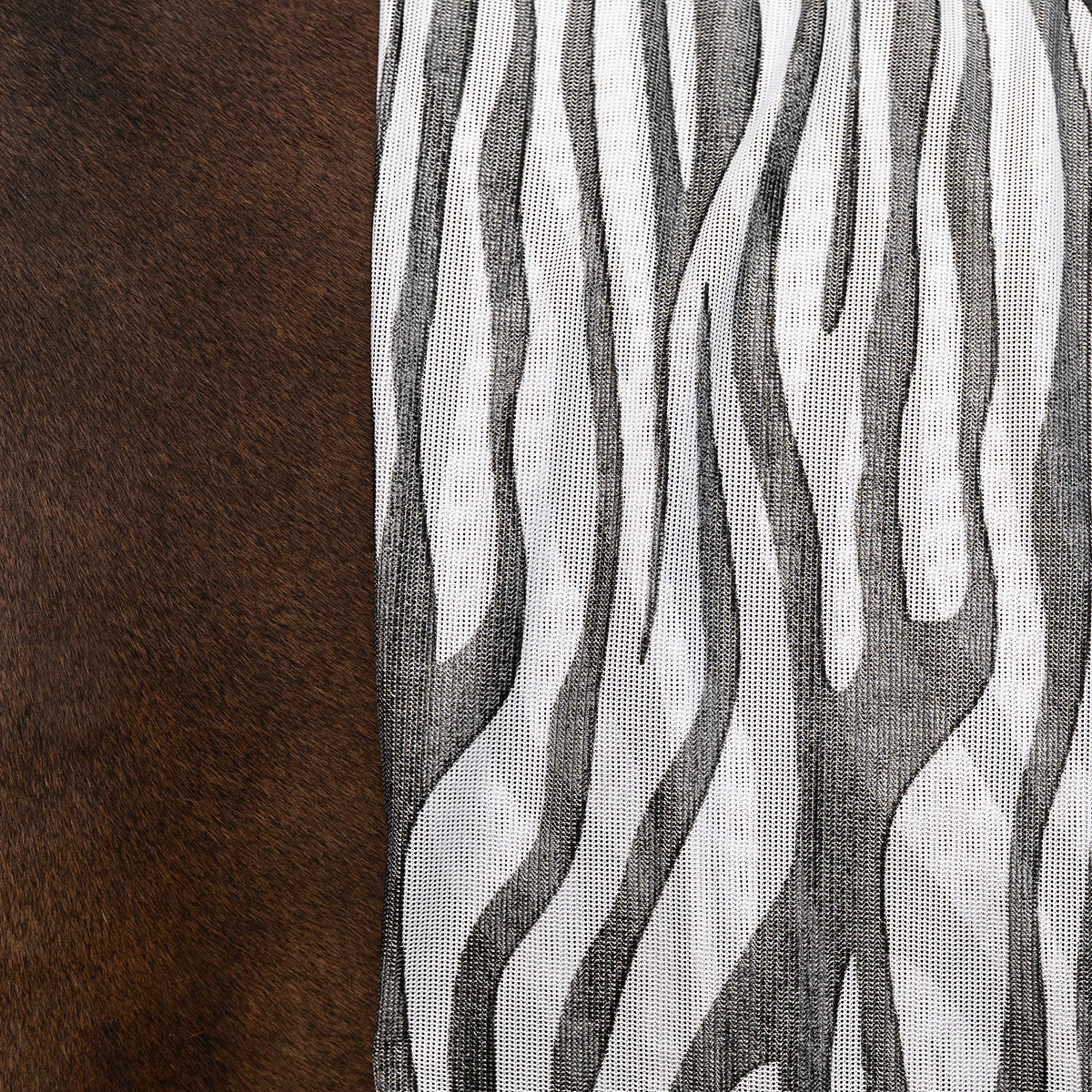 Velder Horsewear Essentials Couverture Anti-Mouches Zebra Noir/Blanc