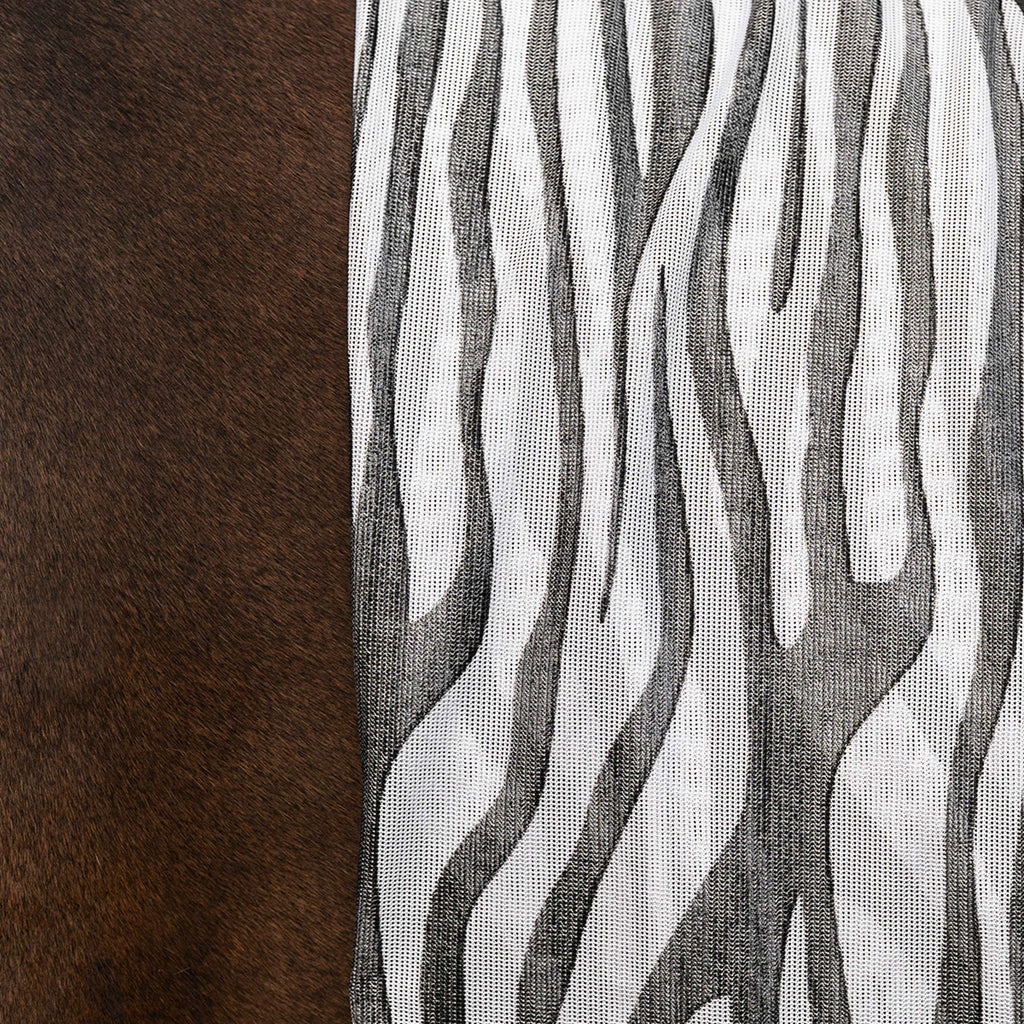 Velder Horsewear Essentials Couverture Anti-Mouches Zebra Noir/Blanc