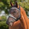 Agradi Horse Masque Anti-Mouches Fine Mesh avec Découpe D'oreille et le Nez Noir