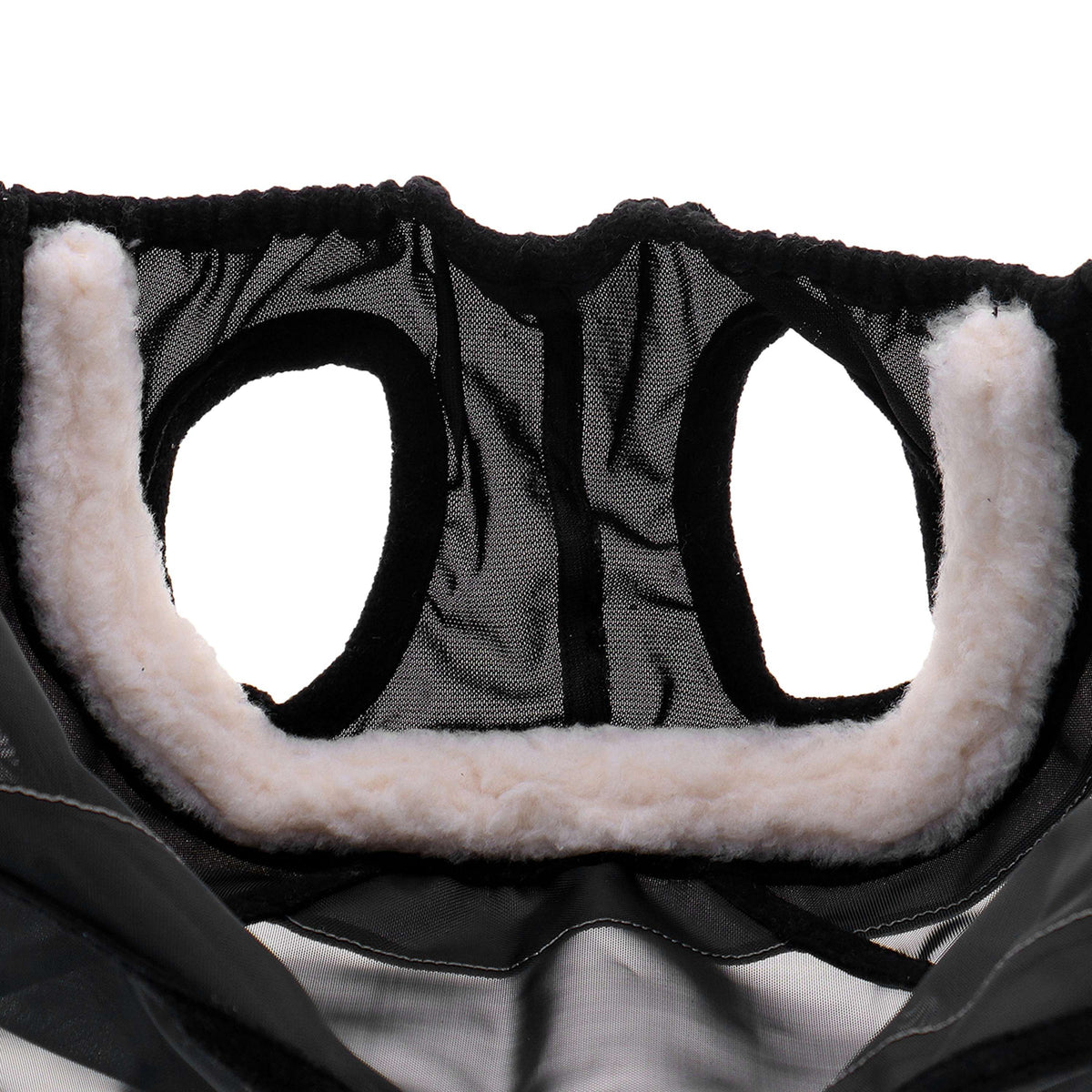 Agradi Horse Masque Anti-Mouches Fine Mesh avec Découpe D'oreille et le Nez Noir
