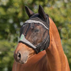 Agradi Horse Masque Anti-Mouches Fine Mesh avec Oreilles Noir
