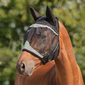 Agradi Horse Masque Anti-Mouches Fine Mesh avec Oreilles Noir