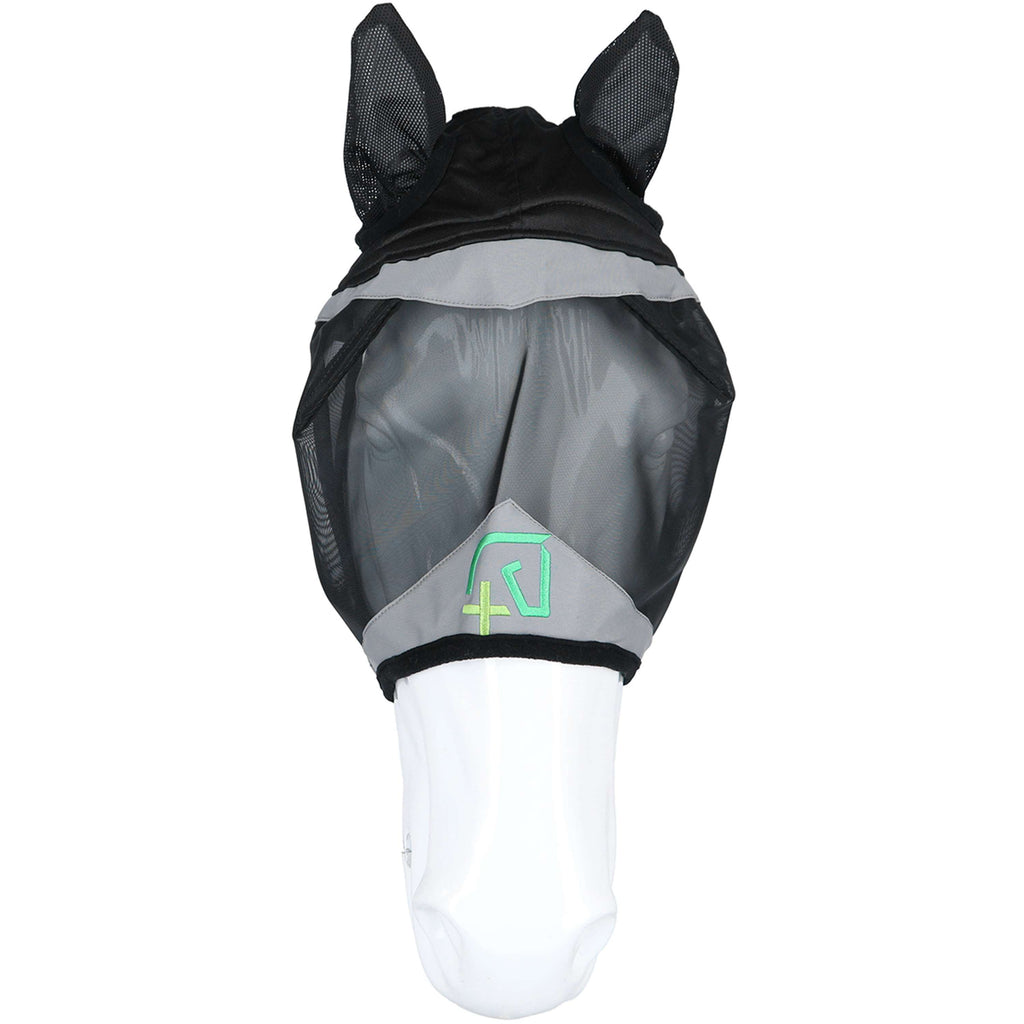 Agradi Horse Masque Anti-Mouches Fine Mesh avec Oreilles Noir
