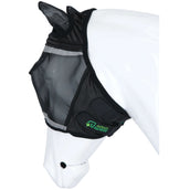 Agradi Horse Masque Anti-Mouches Fine Mesh avec Oreilles Noir